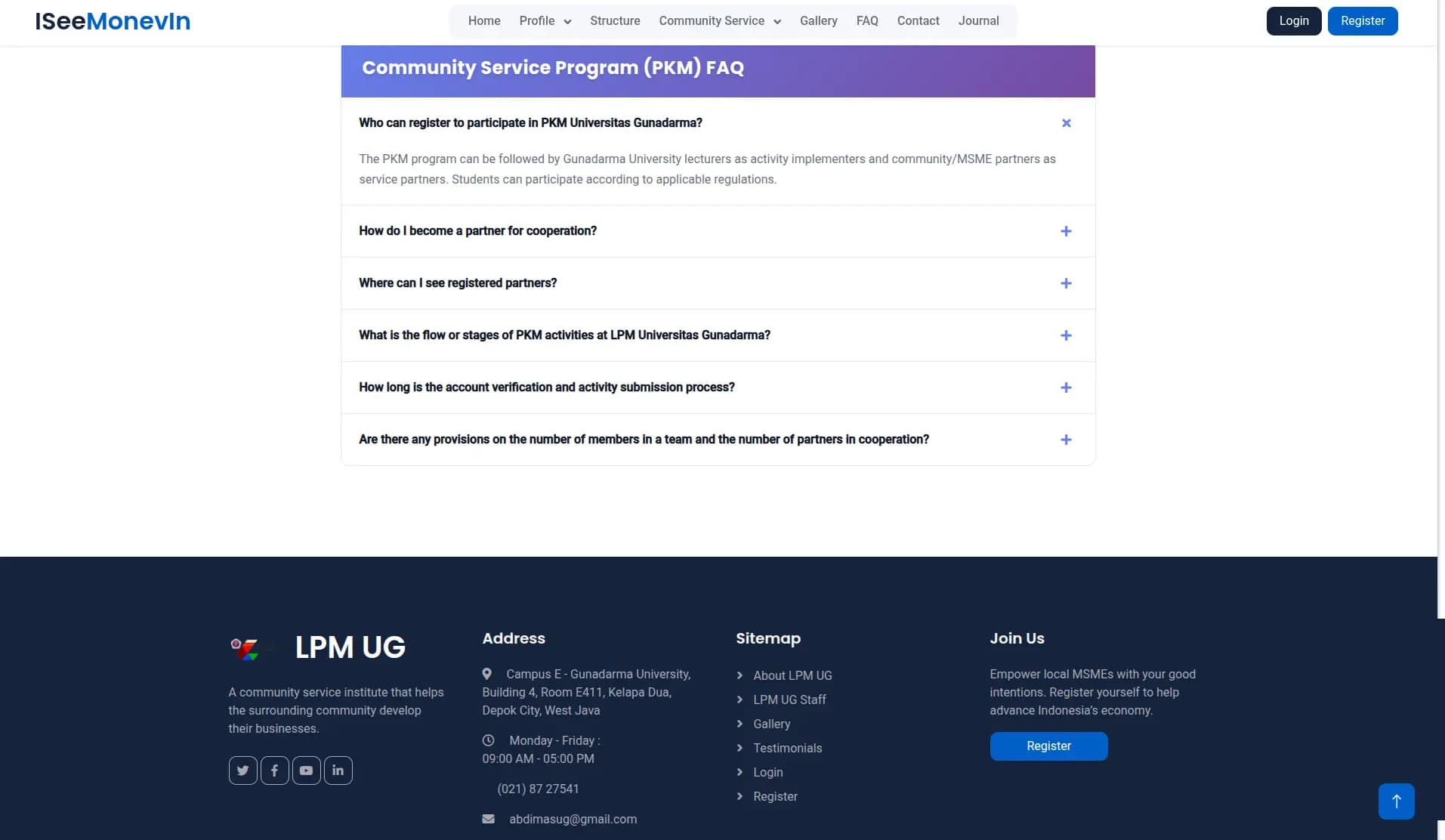 LPM Universitas Gunadarma screenshot